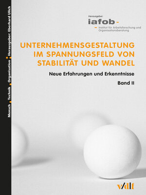 cover image of Unternehmensgestaltung im Spannungsfeld von Stabilität und Wandel